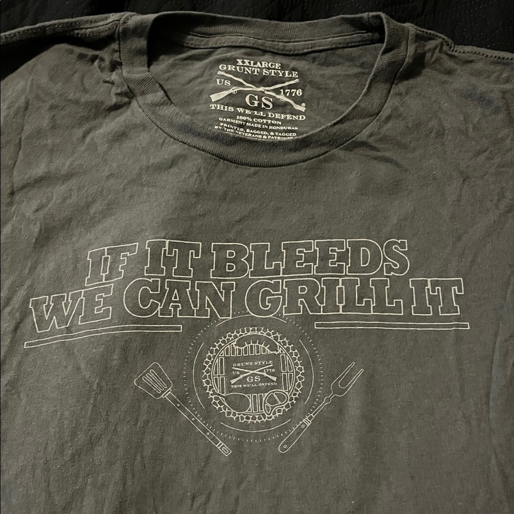 Grunt Style Charcoal Graphic Tee